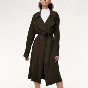 Aritzia Babaton Bascom Trench Coat in Black